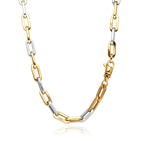 CADENA "ALESSANDRO" ORO BICOLOR 18K