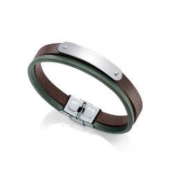 Pulsera Viceroy acero y piel 15036P01016