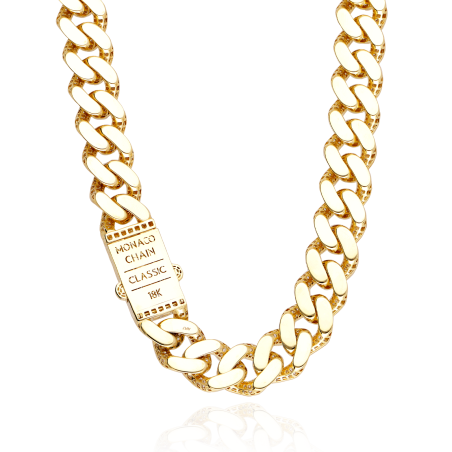 CADENA "NORMAN" ORO 18K Y CIRCONITAS
