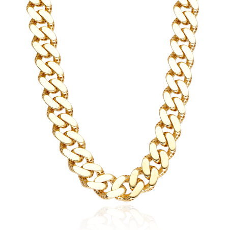CADENA "NORMAN" ORO 18K Y CIRCONITAS