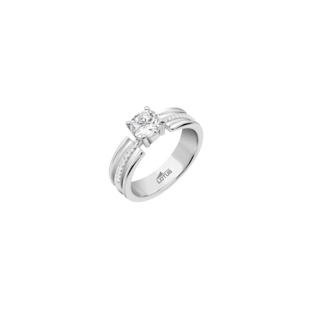 Anillo Lotus Silver Solitario Circonitas LP3680-3/116