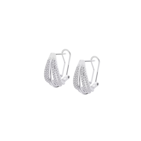 Pendientes Lotus Silver Glam Plata Acabado Brillante 3808-4/1