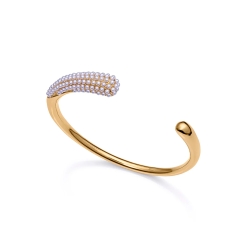 Pulsera Viceroy acero dorado y perlas 15150P01012