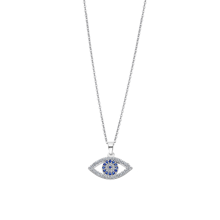 Collar Lotus Silver Ojo Turco LP1970-1/1