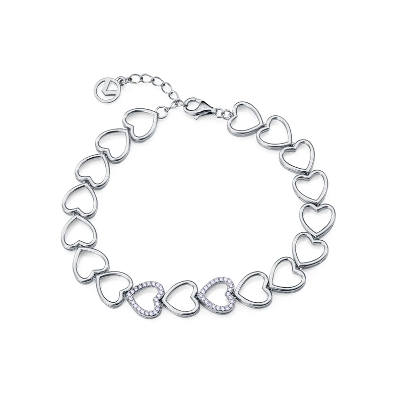 Pulsera Viceroy plata y corazones 2325P000-30