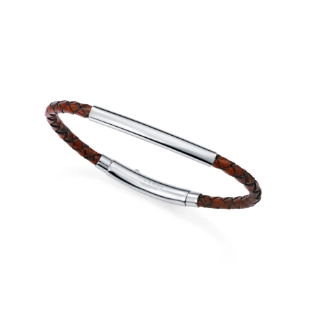 Pulsera Viceroy acero y piel 15163P01011