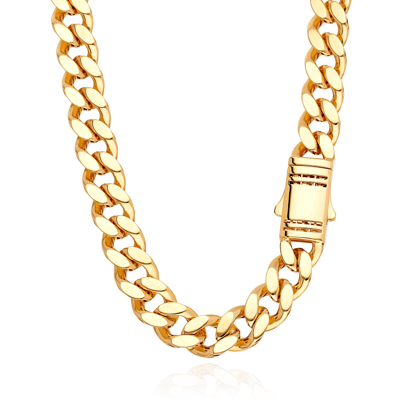 CADENA ORO AMARILLO 18K "APOLO" 9 MM
