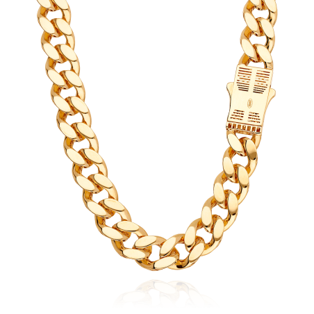 CADENA ORO AMARILLO 18K "APOLO" 9 MM