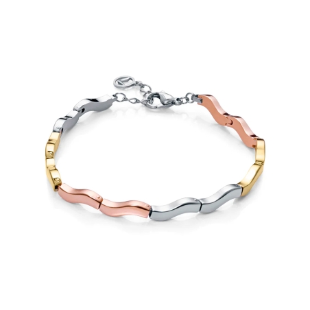 Pulsera Viceroy acero tricolor olas 75364P01019