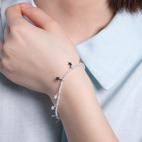 Pulsera Viceroy plata y perlas 13204P000-90
