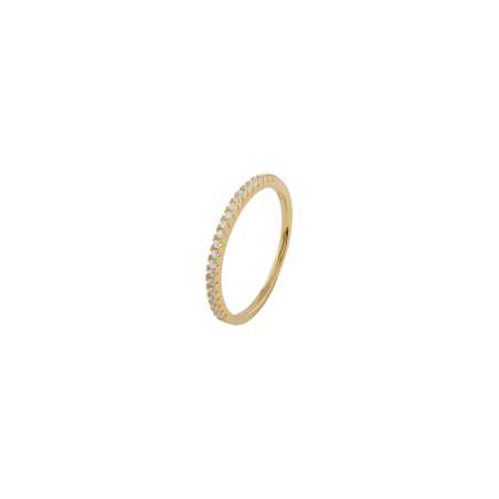 Anillo Itemporality Basic Plata Baño Oro Y Circonitas SRN-201-100-14