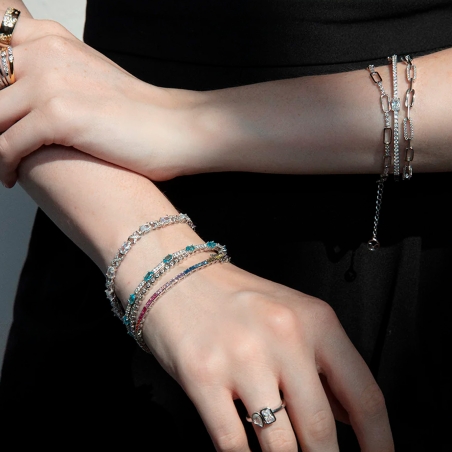Pulsera Viceroy plata y circonitas 9143P000-30