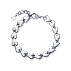 Pulsera Viceroy acero y corazones 14269P01000