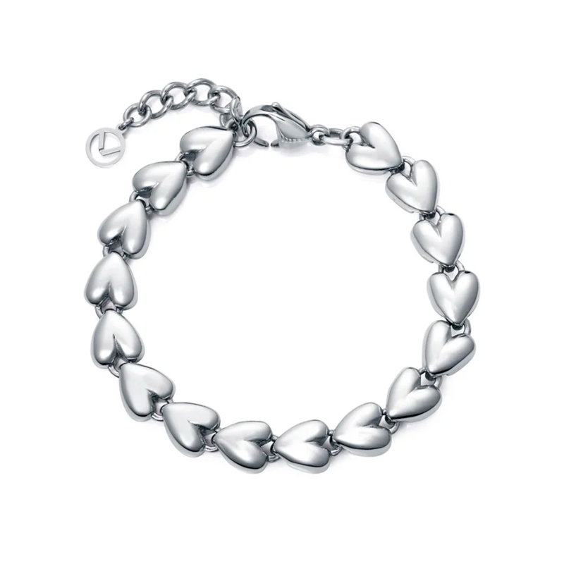Pulsera Viceroy acero y corazones 14269P01000