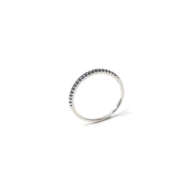 Anillo Itemporality Steffi Plata Circonitas Azules SRN-107-078-10