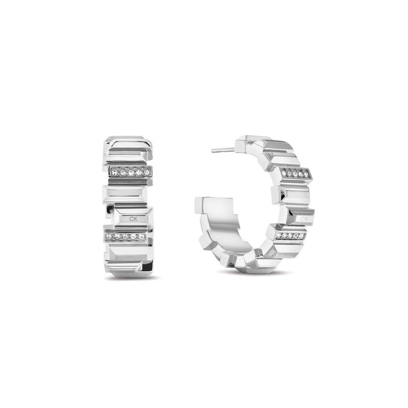 Pendientes Calvin Klein acero y circonitas 35000237