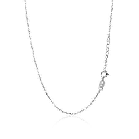 Gargantilla plata y circonitas azul "Austen"