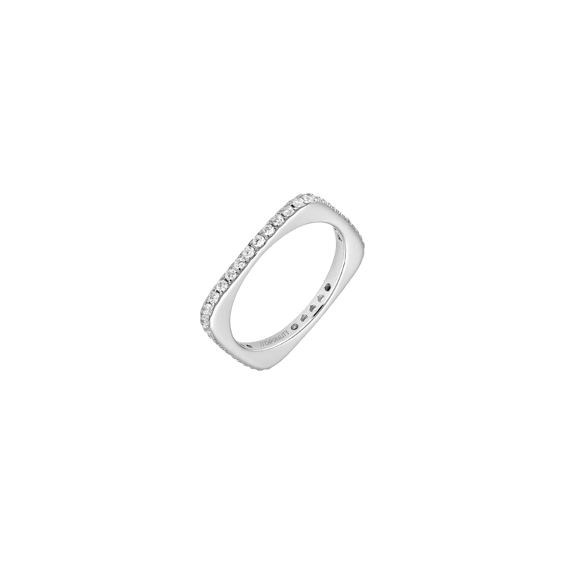 Anillo Itemporality Plata Y Circonitas Cuadrado SRN-101-122-10