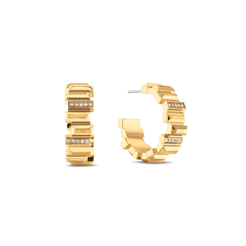 Pendientes Calvin Klein acero y circonitas 35000238