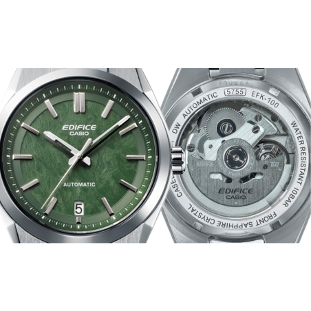 Reloj Casio Edifice Automático Esfera Verde  EFK-100D-3AER