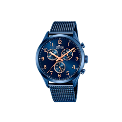 Reloj Lotus Minimalist Acero Malla Milanesa Esfera Azul 18638/1