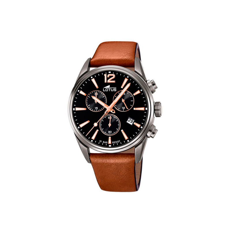 Reloj Lotus Chrono Esfera Negra 18683/2