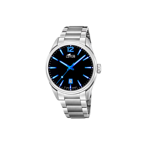 Reloj Lotus Minimalist Acero Esfera Negra 18692/6
