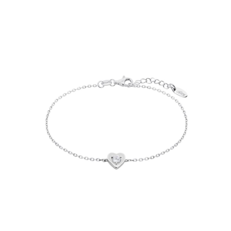 Pulsera Lotus Silver Corazón Y Circonita LP3849-2/1
