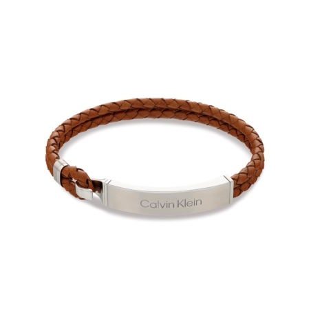 Pulsera Calvin Klein acero y cuero 35000405