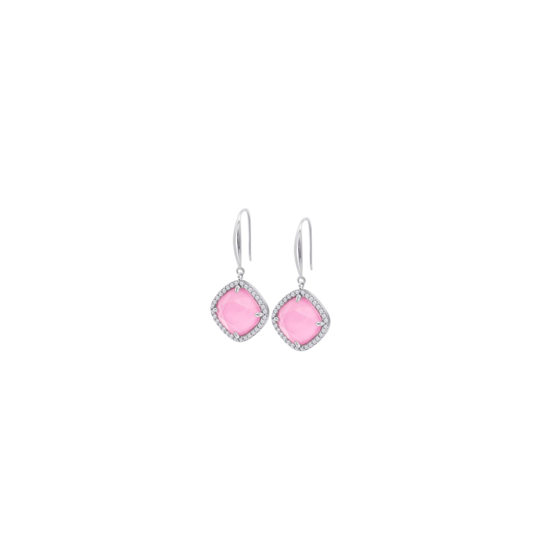Pendientes Lotus Silver Circonita Rosa LP3921-4/3