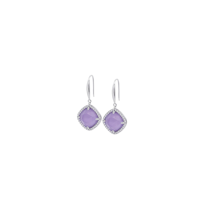 Pendientes Lotus Silver Circonita Malva LP3921-4/4