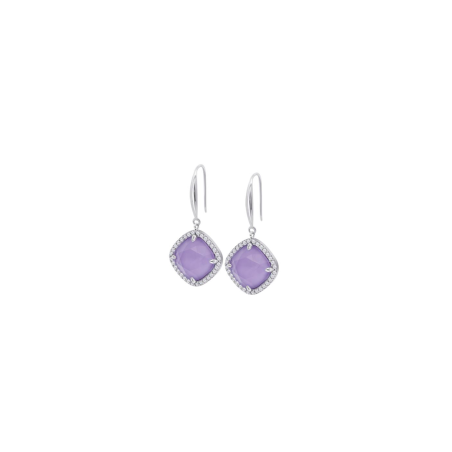Pendientes Lotus Silver Circonita Malva LP3921-4/4