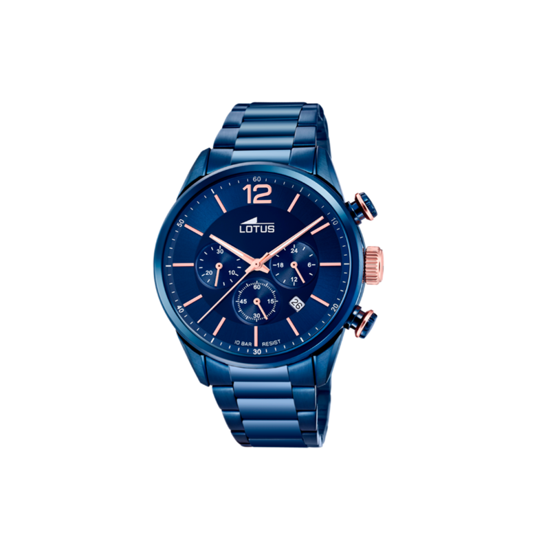 Reloj Lotus hombre Chrono esfera azul 18680/2