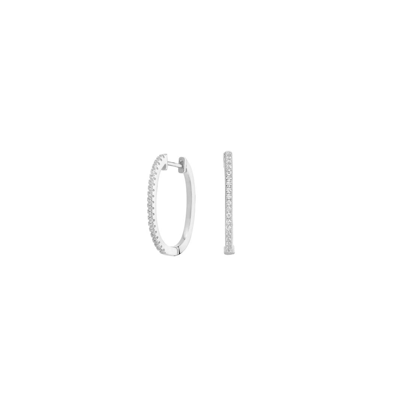Pendientes Itemporality Plata Aro Ovalado SEA-101-010-UU