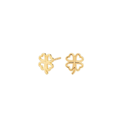 Pendientes Itemporality Plata Baño Oro Trébol SEA-200-112-UU
