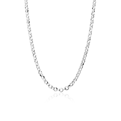 Cadena Plata Primera ley 45cm "Rings"