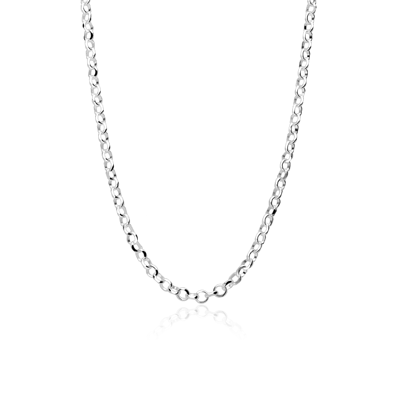 Cadena Plata Primera ley 45cm "Rings"