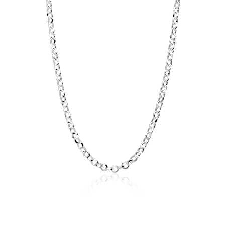 Cadena Plata Primera ley 45cm "Rings"