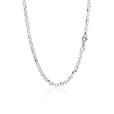Cadena Plata Primera ley 45cm "Rings"