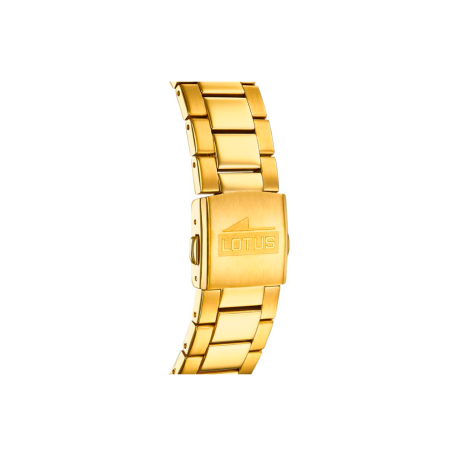 Reloj Lotus Square Series Acero Dorado 18853/5