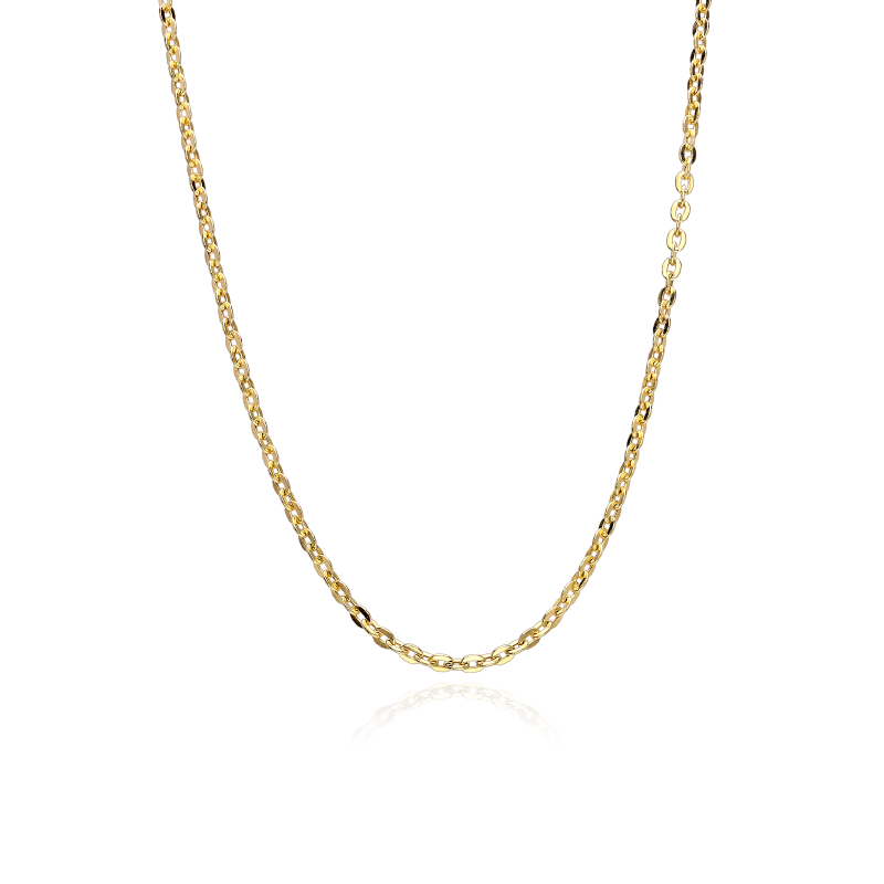 Cadena Oro 18k ovalado 45cm "Hirado"