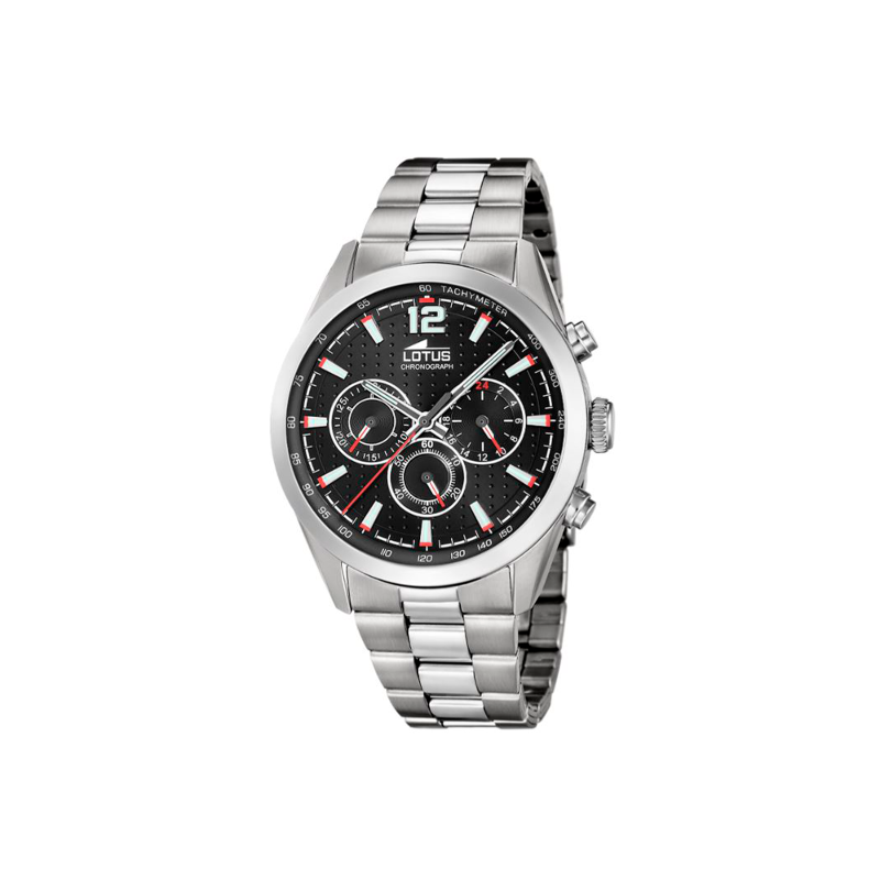 Reloj Lotus Acero Esfera Negra 18152/D