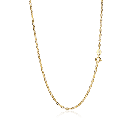 Cadena Oro 18k eslabón travesino 50cm "Minato"