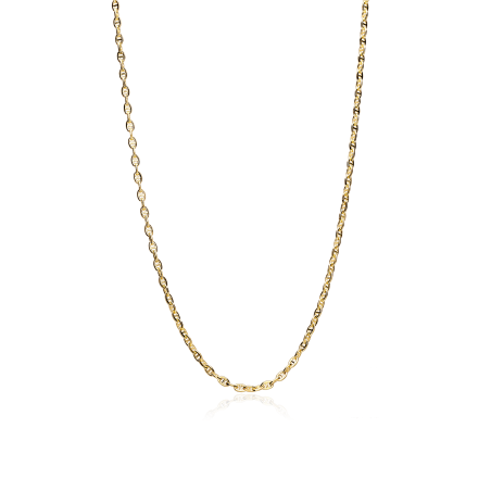 Cadena Oro 18k eslabón travesino 50cm "Minato"
