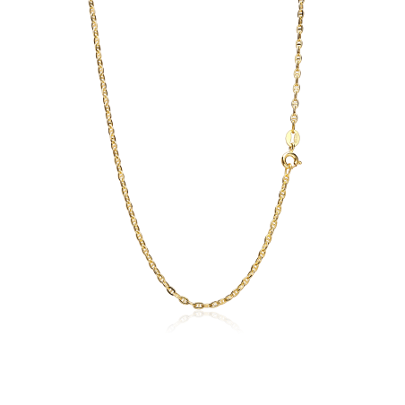Cadena Oro 18k eslabón travesino 45cm "Minato"