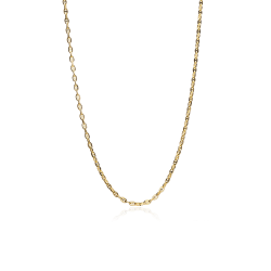 Cadena Oro 18k eslabón travesino 45cm "Minato"