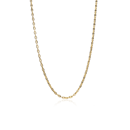 Cadena Oro 18k eslabón travesino 45cm "Minato"