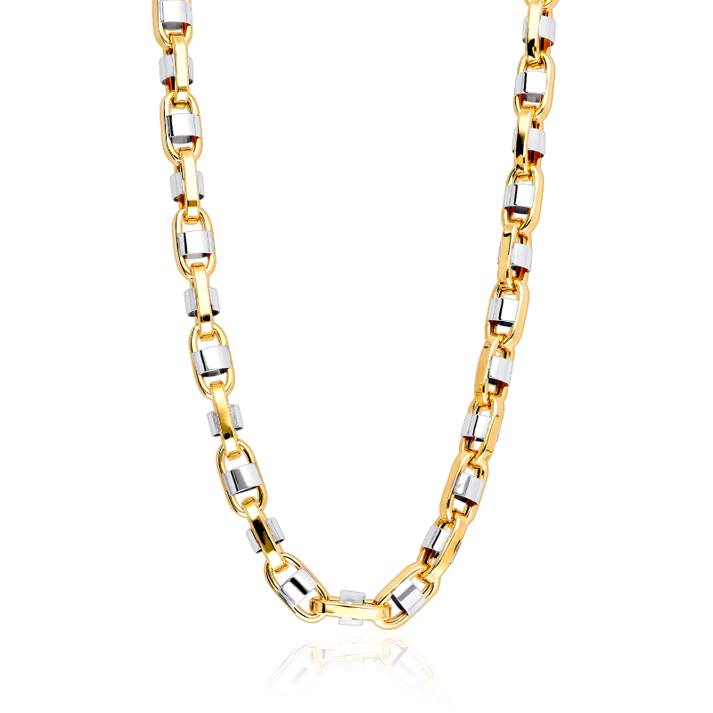 Cadena Oro 18 k Bicolor 60 cm "Faith"