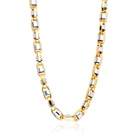 Cadena Oro 18 k Bicolor 60 cm "Faith"