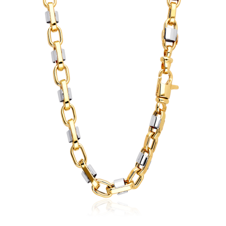 Cadena Oro 18 k Bicolor 60 cm "Faith"